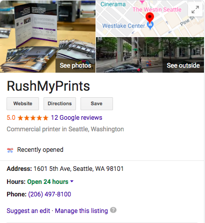 Commercial Printer Seattle