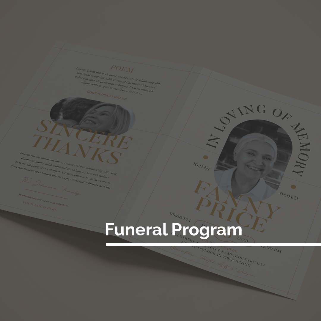 Other - Funeral Program Printing